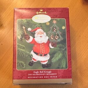 Hallmark Keepsake Santa Ornament - Red and White